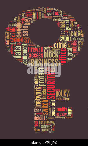 Security word cloud  illustration concept Stock Photo
