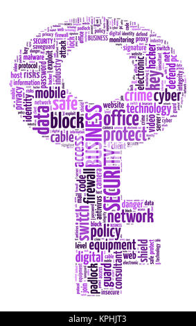 Security word cloud  illustration concept Stock Photo