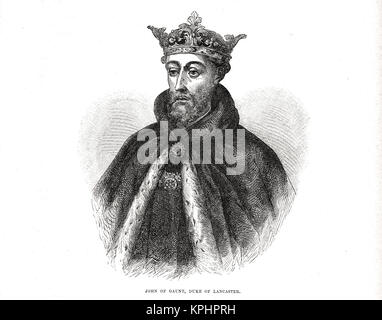 John of Gaunt, 1st Duke of Lancaster, 1340-1399 Stock Photo