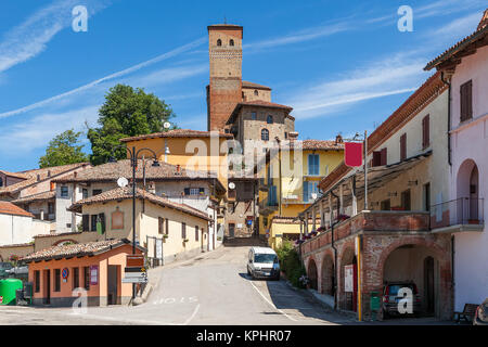 Town of Serralunga d'Alba, Italy. Stock Photo