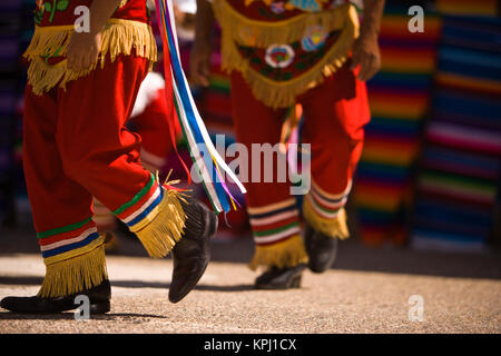 performers at Folkloric Show at Aztec Theater, Golden Zone, Mazatlan, Sinaloa State, Mexico (MR) Stock Photo