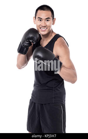 Are you ready to box with me! Stock Photo