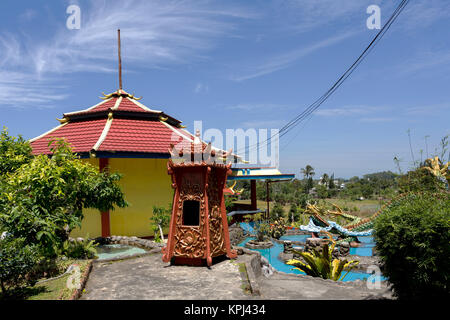 Pagoda Ekayana, Tomohon, Sulawesi Utara Stock Photo