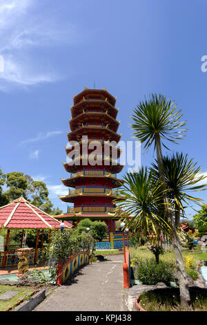 Pagoda Ekayana, Tomohon, Sulawesi Utara Stock Photo