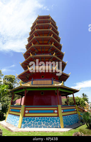 Pagoda Ekayana, Tomohon, Sulawesi Utara Stock Photo