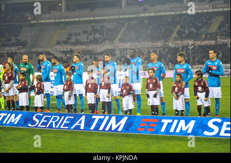 Turin, Italy. 16th December, 2017. during the Serie A football match between Torino FC and SSC Napoli at Stadio Grande Torino on 16 Dicember, 2017 in Turin, Italy. Credit: FABIO PETROSINO/Alamy Live News Stock Photo