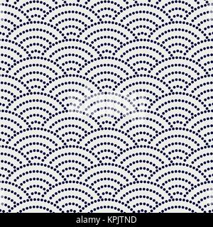 Variation of Japanese motif Uroko (fish scales). Seamless pattern. Abstract backdrop. Traditional asian ornament. For decoration or printing on fabric Stock Vector