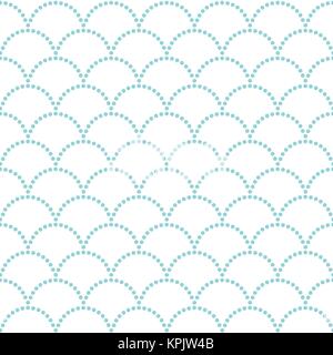 Abstract wavy backdrop. Seamless pattern. Dotted. Traditional asian ornament. For decoration or printing on fabric. Pattern fills. Variation of Japane Stock Vector