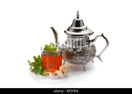 Traditional moroccan tea Stock Photo