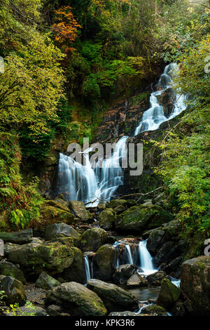 Torc waterfall in Killarney National Park; Killarney, County Kerry, Ireland Stock Photo