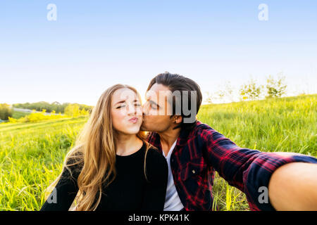Close-up Photo of Man Kissing a Girl · Free Stock Photo