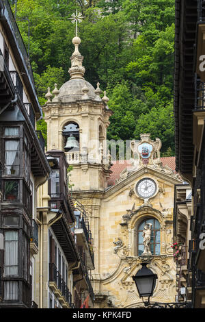 Iglesia de Santa Maria, 18th century; San Sebastian, Donostia, Spain Stock Photo