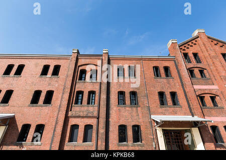 Red brick warehouse in yokohama Stock Photo