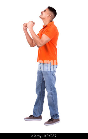 cheerful handsome casual man Stock Photo