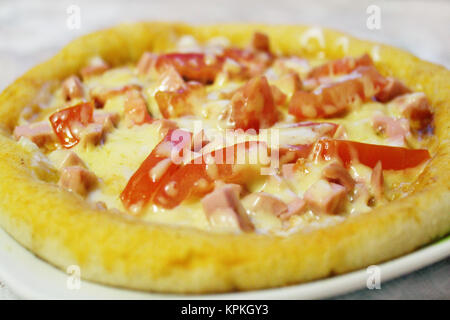 tasty appetizing pizza Stock Photo