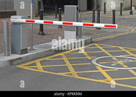 Car Parking Barrier Stock Photo