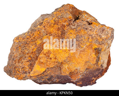 pebble of limonite (iron ore) mineral stone Stock Photo