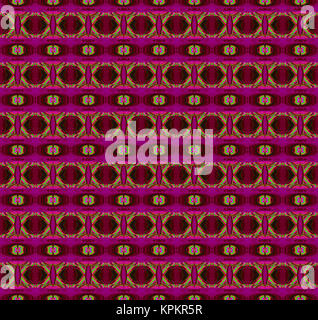 Abstract geometric seamless background. Regular diamond and ellipses pattern in purple shades with lime green elements. Stock Photo