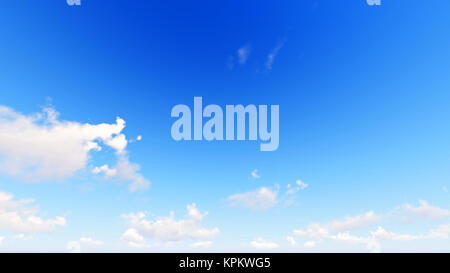 Cloudy blue sky abstract background, 3d illustration Stock Photo