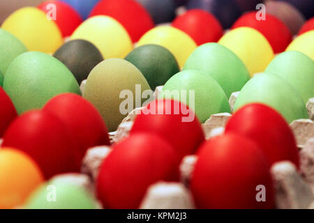 colorful eggs for Easter Stock Photo