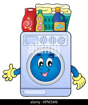 Washing machine theme image 2 Stock Photo