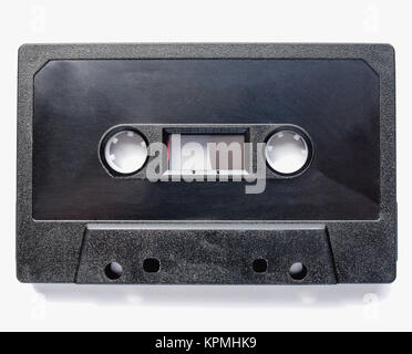 Black tape cassette Stock Photo