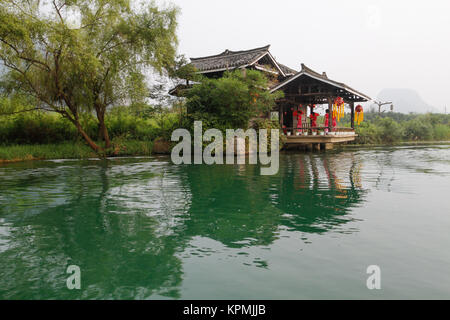 Shi Wai Tao Yuan - Shangri-La theme park in Yangshuo, Guilin, China Stock Photo