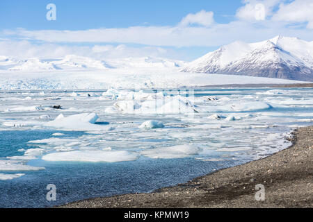 Vatnajokull Glacier Iceland Stock Photo