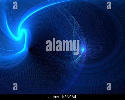 Abstract wavy technology background digitally generated image Stock Photo