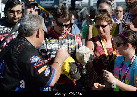 HOMESTEAD, FL - NOVEMBER 16:  Jeff Gordon at the NASCAR Sprint Cup Series Ford EcoBoost 400 at Homestead-Miami Speedway on November 16, 2014 in Homestead, Florida.  People:  Jeff Gordon Stock Photo