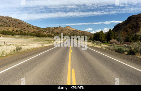 Oregon Route 26 Ochoco Highway High Desert Landscape US Travel Stock Photo