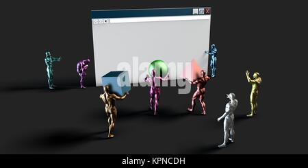 Web Design Concept Stock Photo