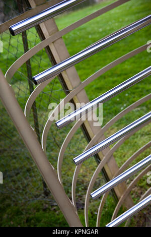 Close up of a security gate