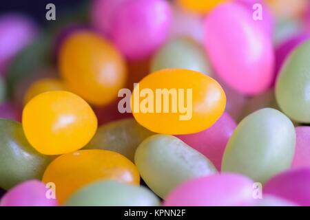 Macro texture of colorful gummy candies Stock Photo