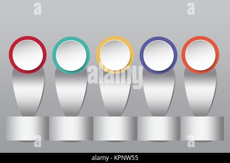 Illustration showing a five-step process for proper wound dressing with ...