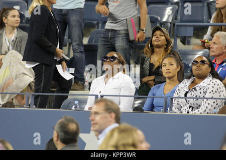 FLUSHING NY- AUGUST:  Oracene Price, at the 2014 US Open at the USTA Billie Jean King National Tennis Center on August, 2014 in the Flushing neighborhood of the Queens borough of New York City   People:  Oracene Price Stock Photo