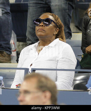 FLUSHING NY- AUGUST:  Oracene Price, at the 2014 US Open at the USTA Billie Jean King National Tennis Center on August, 2014 in the Flushing neighborhood of the Queens borough of New York City   People:  Oracene Price Stock Photo