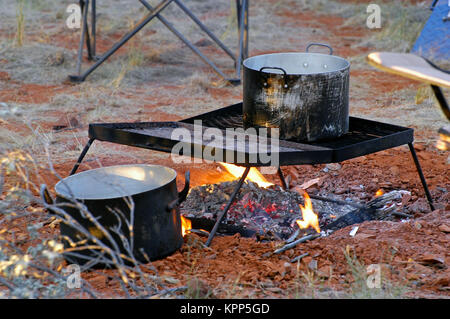 kitchen in full Australian desert Stock Photo