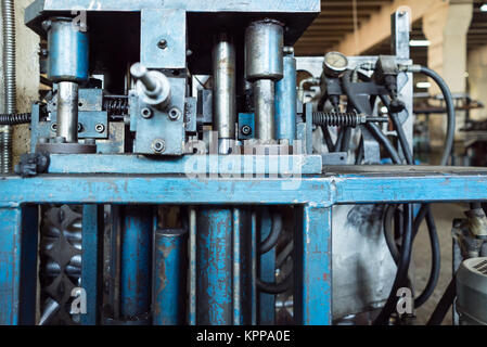 industrial hydraulic machinery Stock Photo