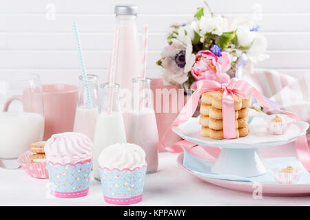 Baby shower in pastel colors Stock Photo