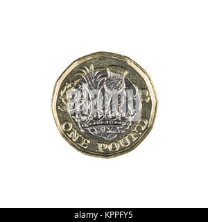 British one pound sterling coin Stock Photo