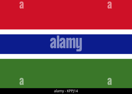 National flag of Gambia Stock Photo