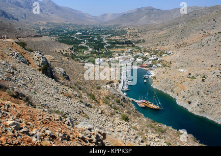 Oasis Vathi on Kalymnos island, Greece Stock Photo