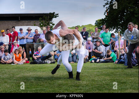Cumberland and Westmoreland Wrestling Stock Photo