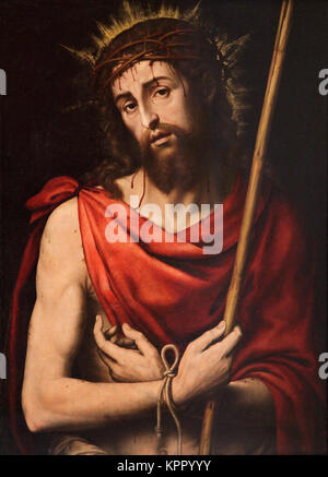 Ecce Homo by Joan de Joanes aka Vicente Juan Masip (1507 – 1579) Spanish painter of the Renaissance period. Stock Photo