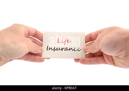 Life insurance text concept Stock Photo