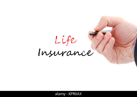 Life insurance text concept Stock Photo