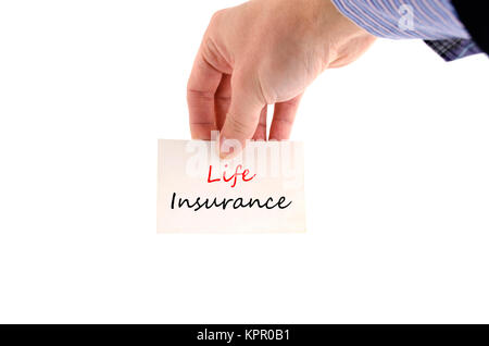 Life insurance text concept Stock Photo