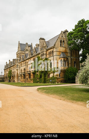 The Meadow Building at Christ Church College, looking from Broad Walk, Oxford, Oxfordshire, England Stock Photo
