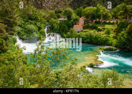 Skradinski Buk waterfalls, Krka National Park, Croatia Stock Photo